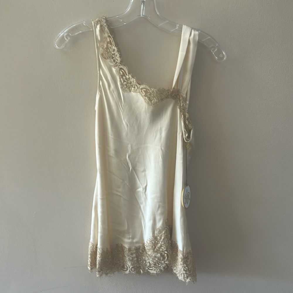Rachel Roy Silk Tank Lace Top